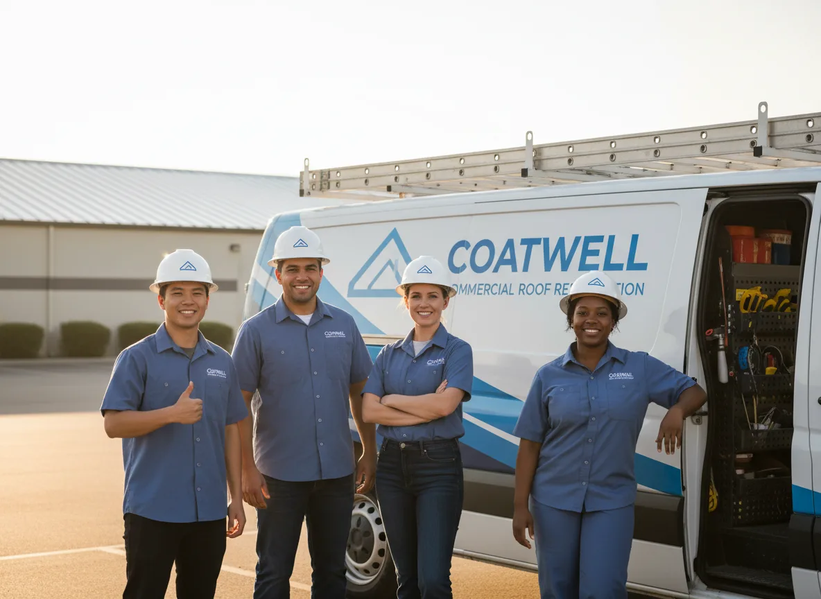 Commercial roof coating company in Watts, OK